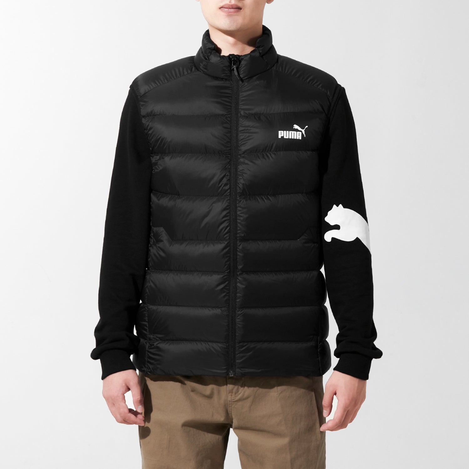 PUMA Logo Down Vest 'Black' 534541-01