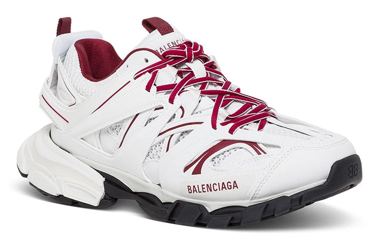 Balenciaga Track Sneaker 'White Burgundy' 542023W3AD19066