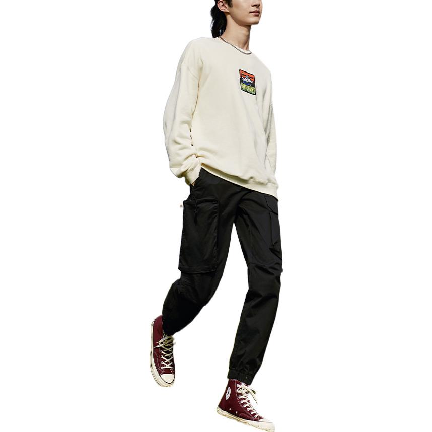Converse Counter Climate Graphic Crew Sweatshirt Asia Sizing 'White' 10025032-A02