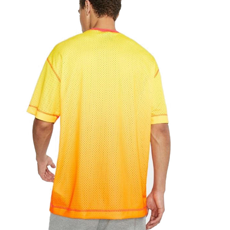 Nike Gradient Athleisure Casual Sports Loose Breathable Short Sleeve Yellow AR1859-833
