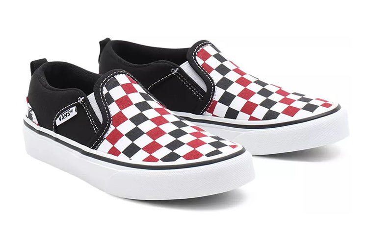 Vans Asher Sneakers K Black/White/Red VN0A45JR9AT