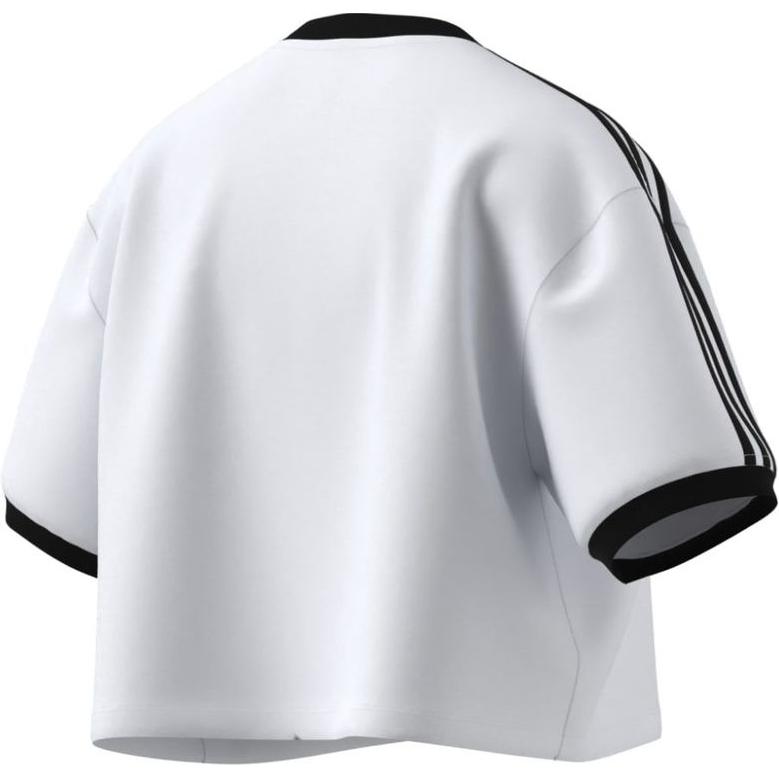 (WMNS) adidas 3s Loose Crop Top Asia Sizing 'White' JC8150
