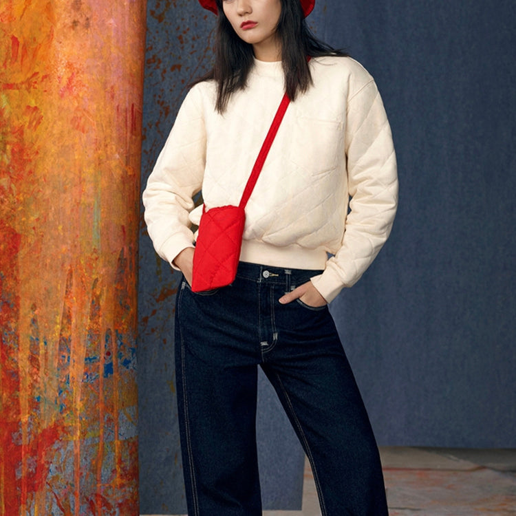 (WMNS) Levi's Pioneer Series Round-neck Swea Ivory A0149-0000