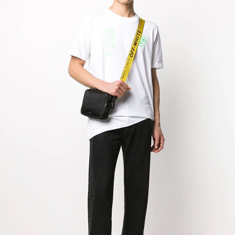 Off-White Fluorescence Alphabet Printing Short Sleeve White OMAA027R201850060145