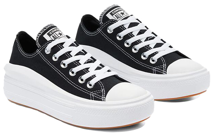 (WMNS) Converse Chuck Taylor All Star Move Low 'Black' 570256C