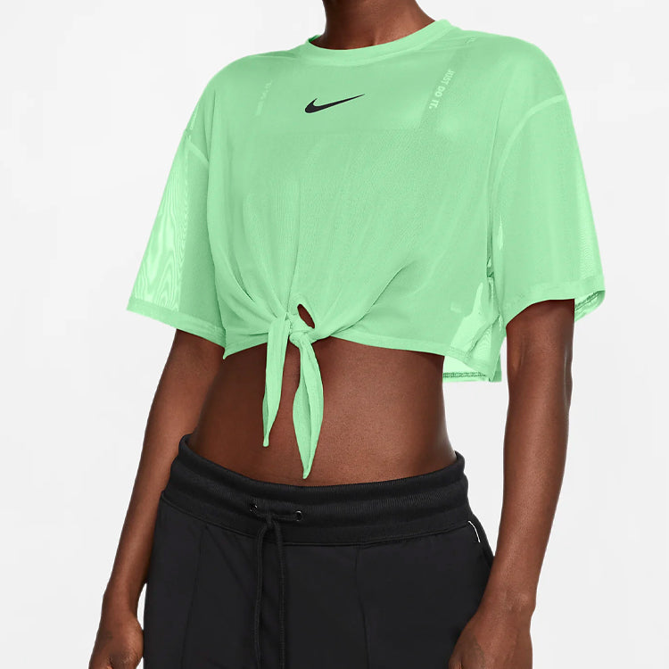 (WMNS) Nike Sportswear Sports Round Neck Short Sleeve Yellow CJ2702-318