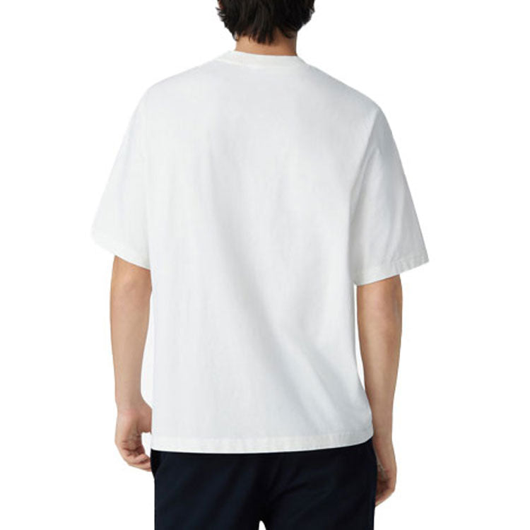 Men's KENZO SS21 Gradient Tiger Head Pattern Round Neck Pullover Short Sleeve White FB55TS0684YH-01B