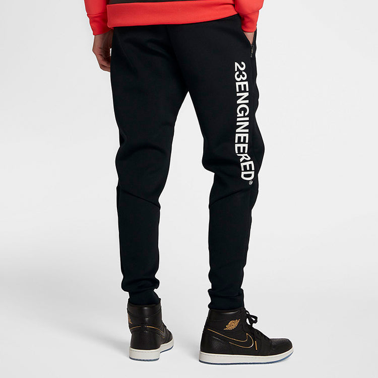 Air Jordan 23 Flight Space Cotton Athleisure Casual Sports Long Pants Black BQ4645-010