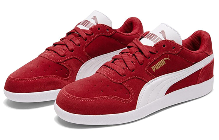 PUMA Icra Trainer Sd White/Red Low Casual Board Shoes 356741-33