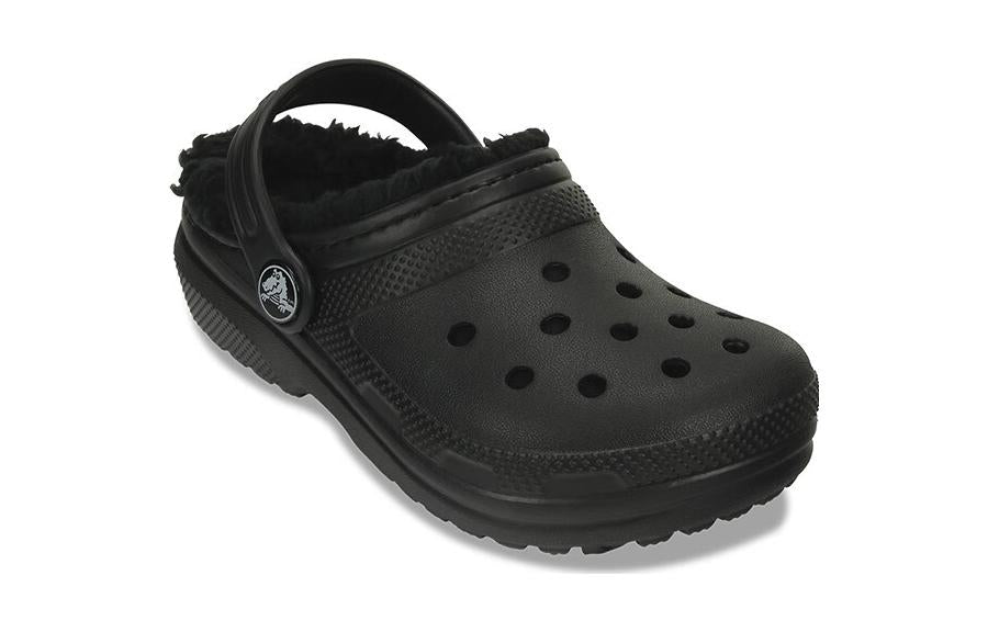 (GS) Crocs Lined Clog Outdoor Sandals 'Black' 207009-060