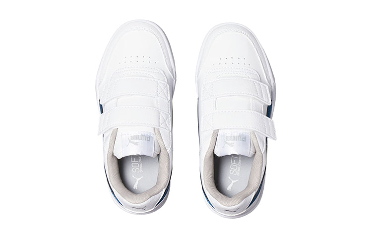 (PS) PUMA Caracal Banded Casual Sneakers White/Blue 370530-09