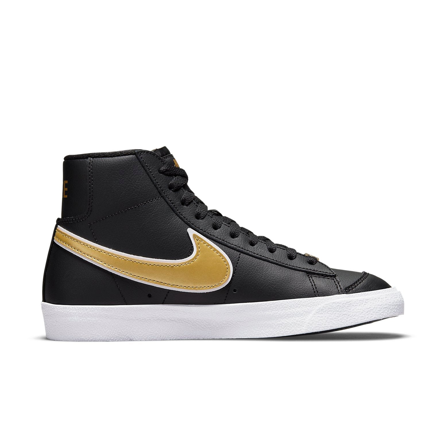 (WMNS) Nike Blazer Mid '77 Essential 'Black Metallic Gold' DH0070-001