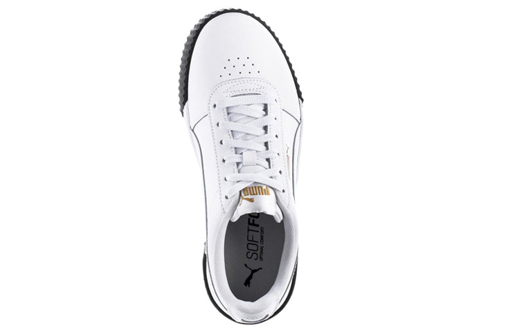(WMNS) PUMA Carina Leather 'White Black' 370325-15
