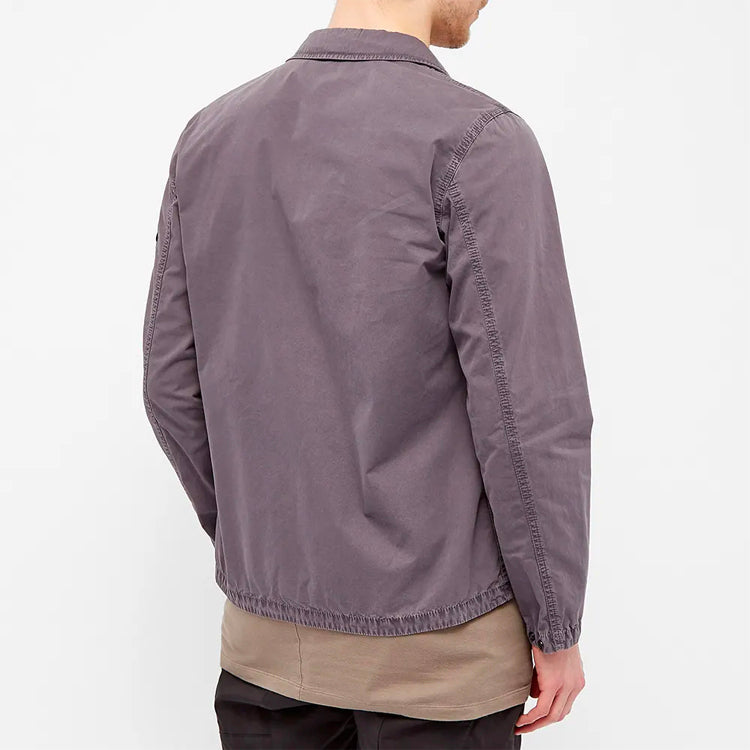 Men's STONE ISLAND SS21 Solid Color Pocket Logo Casual Jacket Gray 7415117WN-V0163