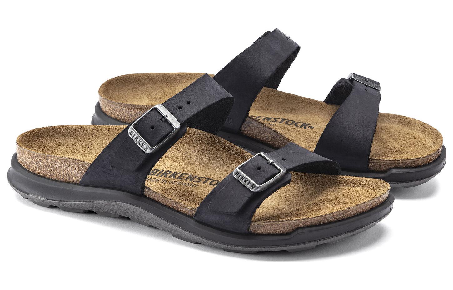 (WMNS) Birkenstock Sierra Waxy Leather Narrow Fit Sandals 'Black' 1018704