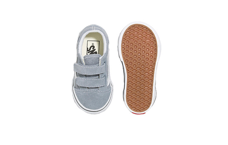 (TD) Vans Old Skool Hook And Loop 'Grey White' VN0A4VJJBM7