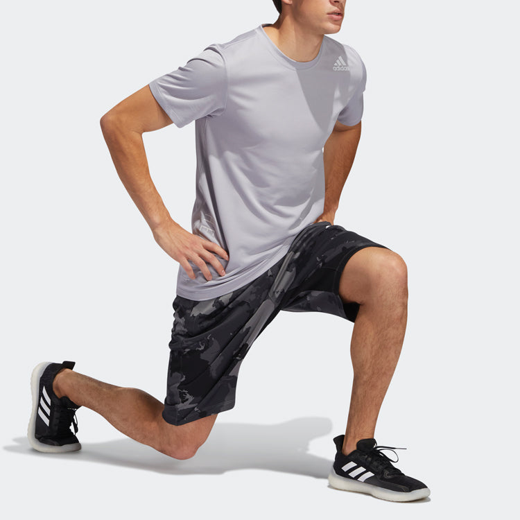 adidas Camo Short Camouflage Printing Sports Training Shorts Gray GH5161