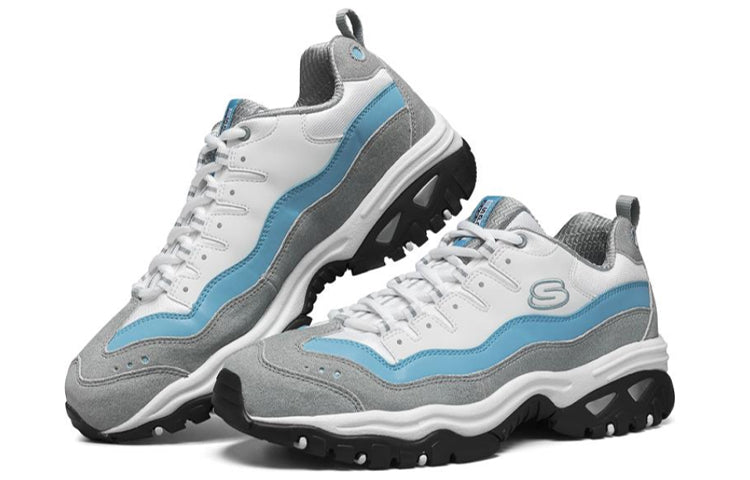 Skechers Energy Low-Top Running Shoes Grey/Blue 999345-GYBL