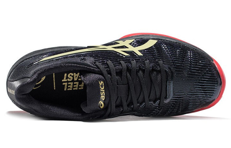 (WMNS) ASICS Solution Speed FF L.E Black/Gold 1042A047-001