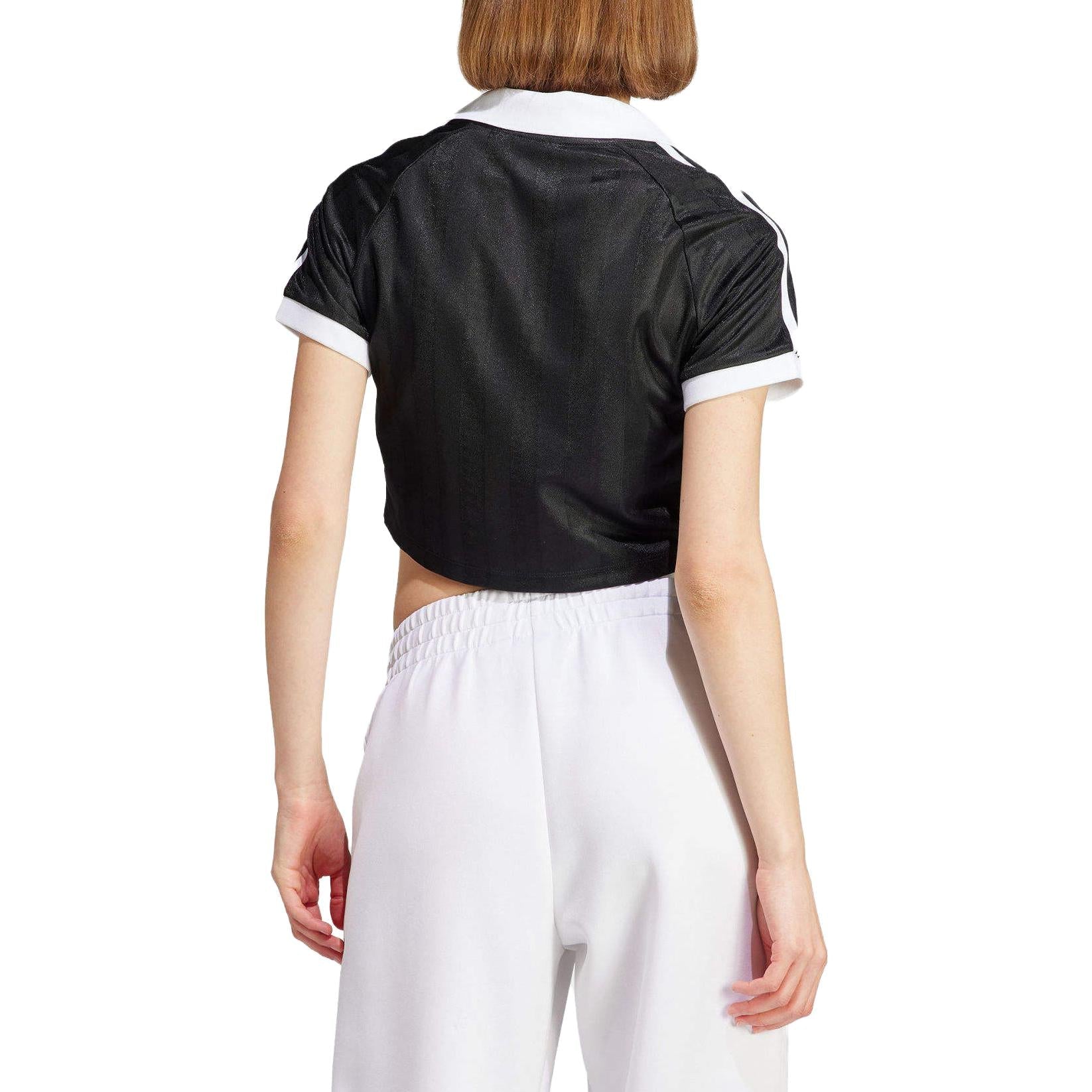 (WMNS) adidas Football Crop Top 'Black' IR9780