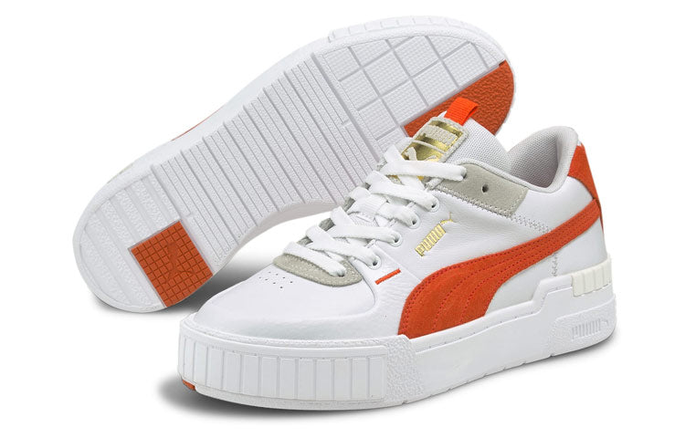(WMNS) PUMA Cali Sport Mix Sneakers White/Red 371202-13