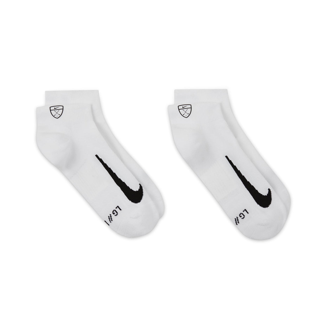 Nike Multiplier Low Golf Quarter Socks (2 Pairs) 'White' CV2617-100