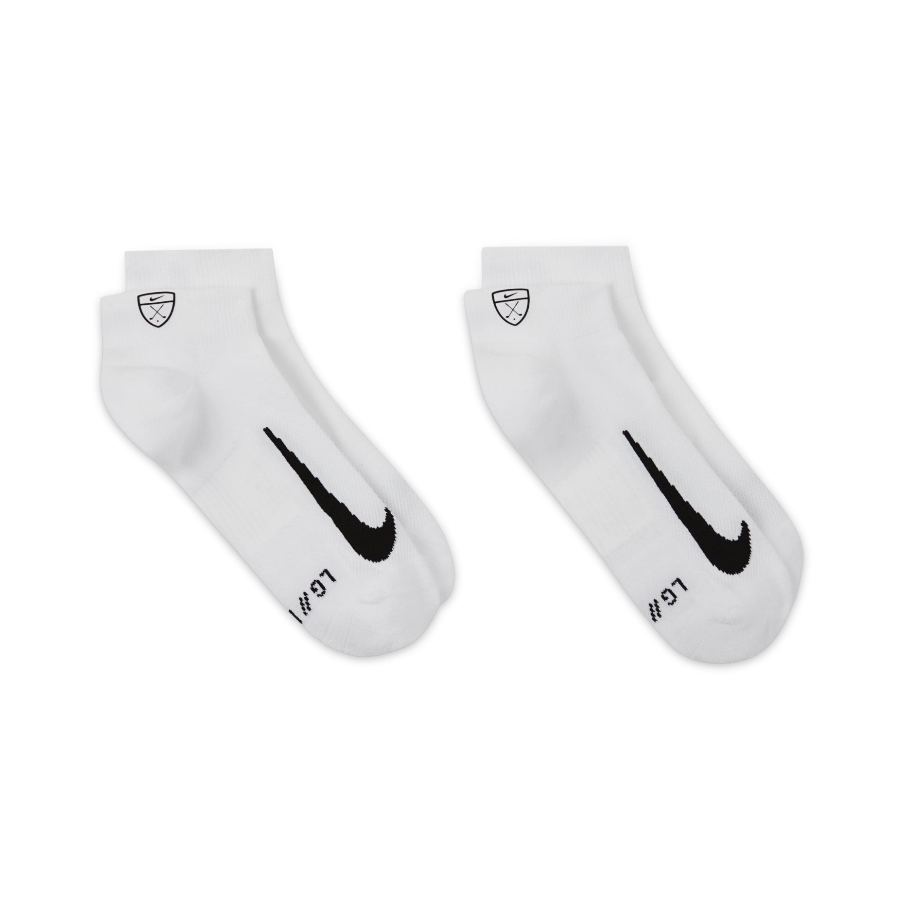 Nike Multiplier Low Golf Quarter Socks (2 Pairs) 'White' CV2617-100