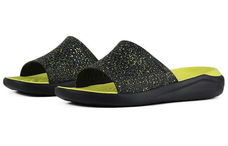 Crocs LiteRide Classic Sports Slippers Unisex Black Green 205941-060