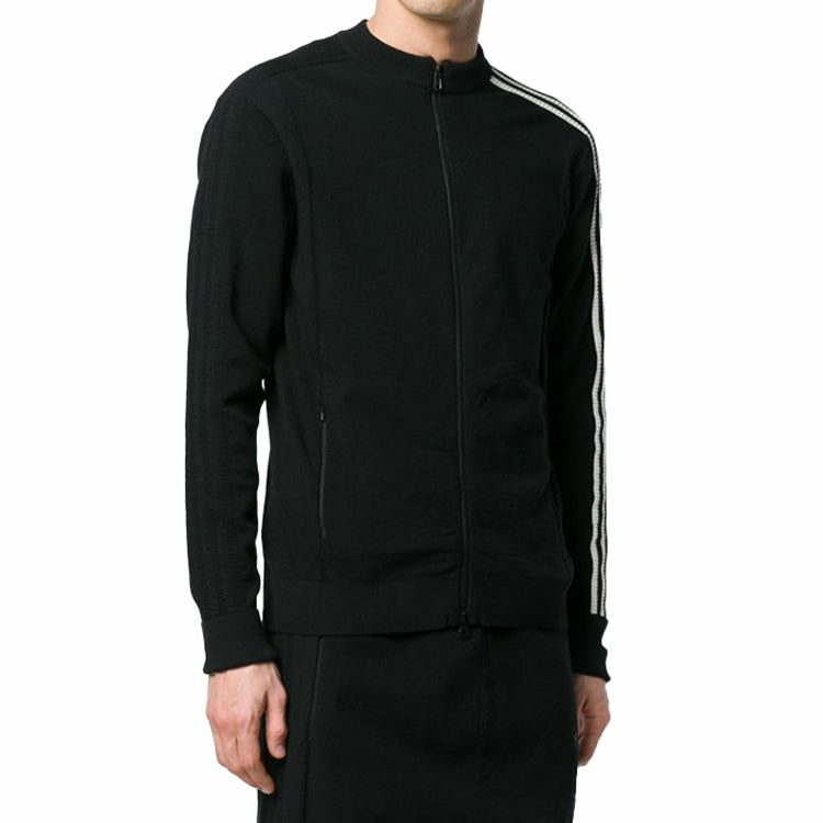 Men's Y-3 Knitted Track Jacket Casual Black DY7167