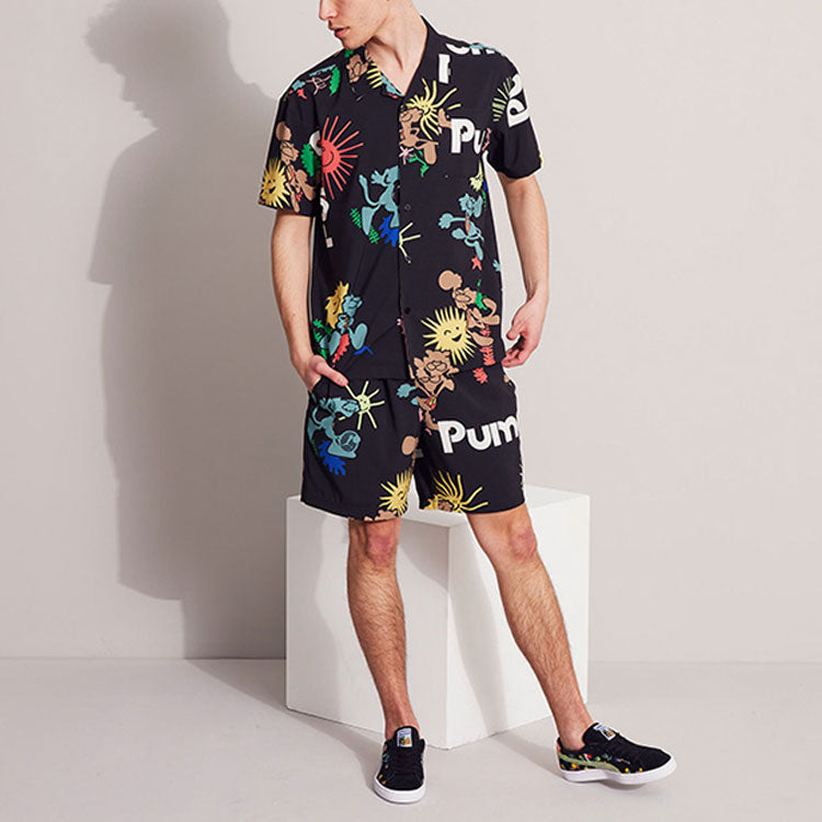 PUMA Adventure Planet All Over Print Tee 'Black' 533487-01