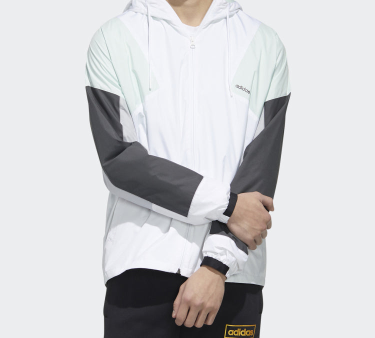 adidas neo M Fav Cb Wb hooded Sports Jacket White GK5878