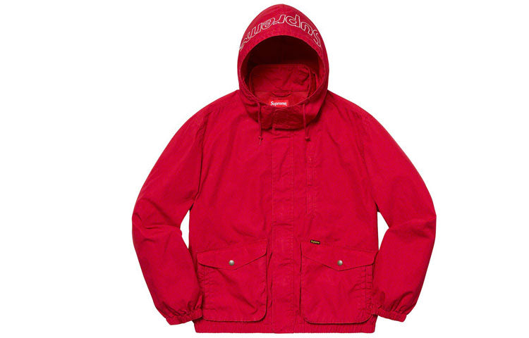 Supreme SS19 Highland Jacket Zipper waterproof Unisex Red SUP-SS19-969