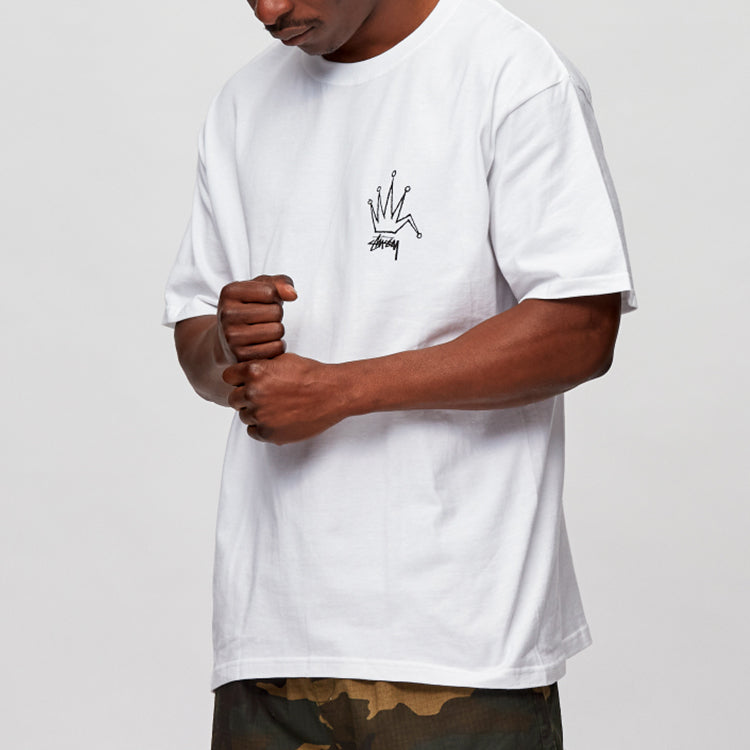 Stussy Unisex Old Crown Printing Logo White 1904510-WHITE