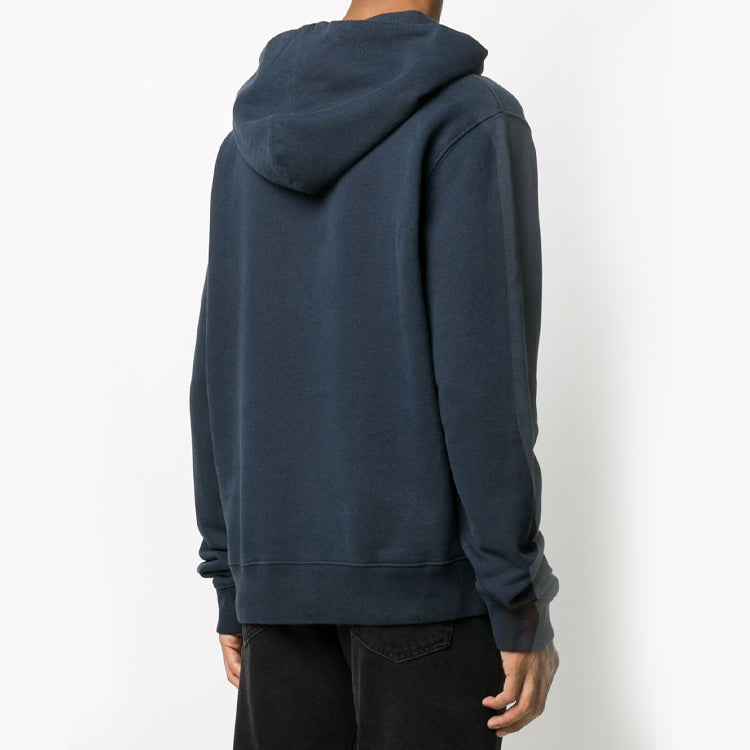Off-White FW20 Logo Printing Loose Hooded Pullover Men Grey OMBB034E20FLE0014501