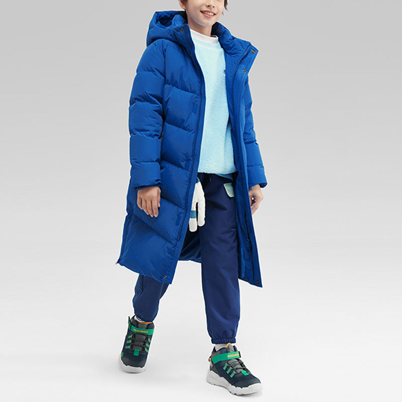 (GS) Skechers Long Down Jacket 'Blue' P423K027-004Q