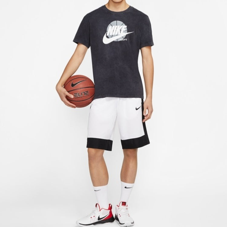 Nike Basketball Printing Pattern Short Sleeve Black CD1297-010