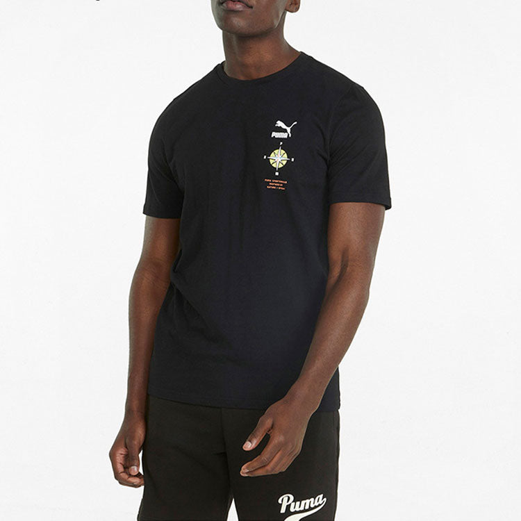 PUMA Nature Camp Graphic Tee 'Black' 536912-01