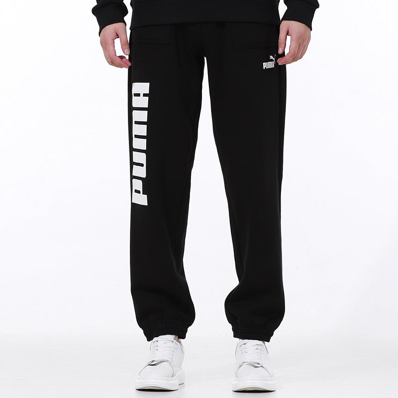 PUMA Logo Sweatpants 'Black' 534935-01
