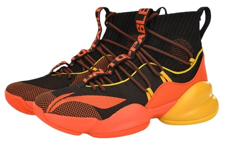 Li-Ning V PLAYOFF High-Top Black/Orange ABAP023-6