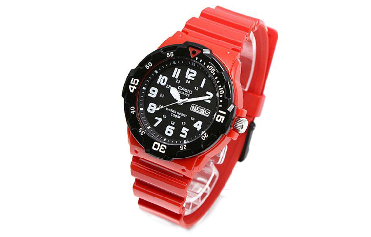 CASIO Male YOUTH Japan / South Korea Fashion Sports Mens Red Analog MRW-200HC-4B