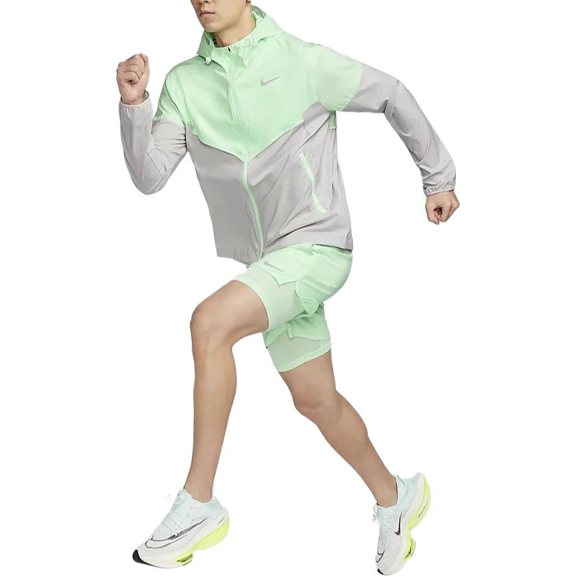 Nike Windrunner Repel Waterproof Running Jacket (Asia Sizing) 'Green Grey' FB7541-376