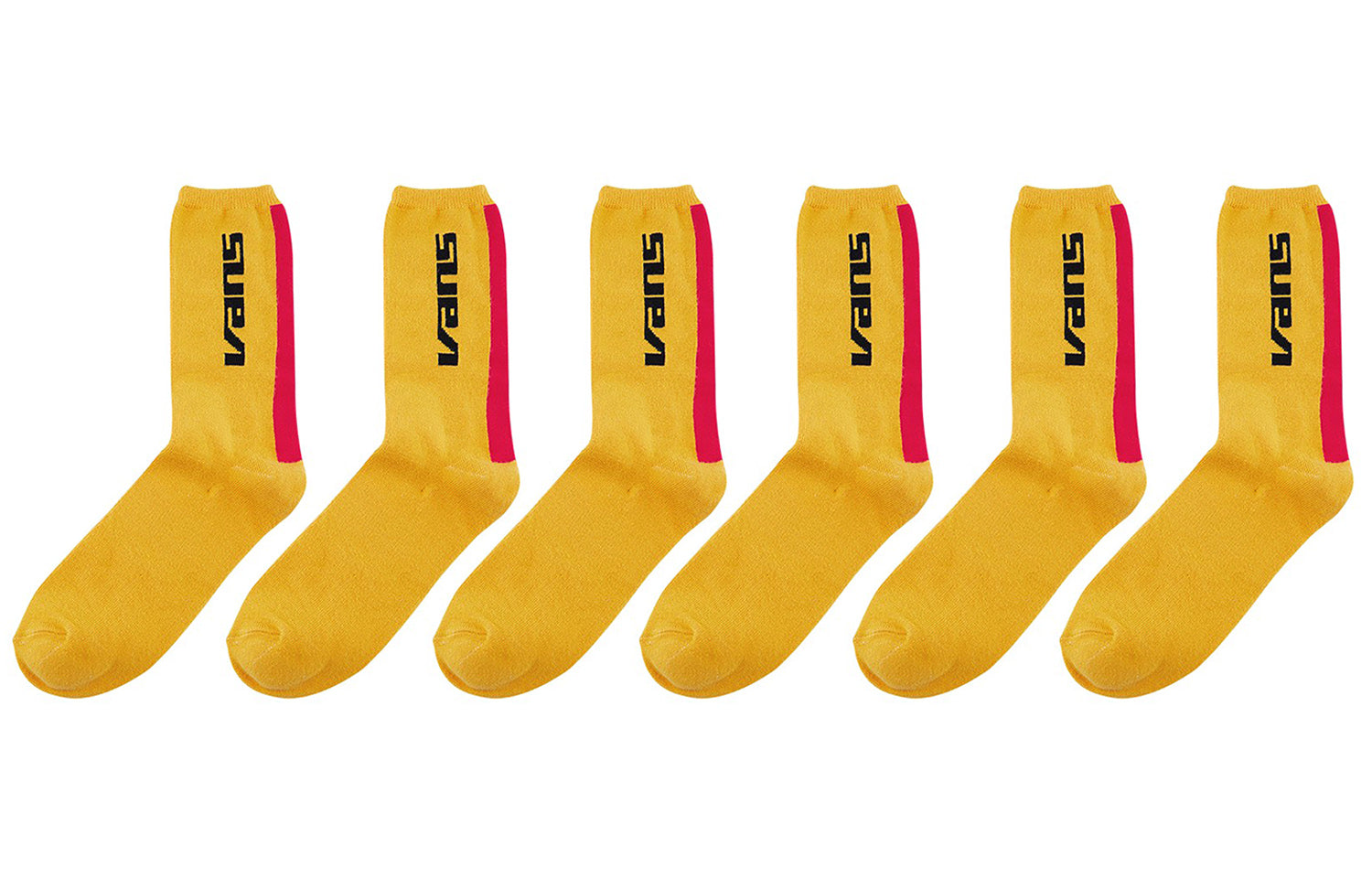 Vans Mid-calf Socks 3 Pack 'Yellow Red Black' VN0A4MLR50X