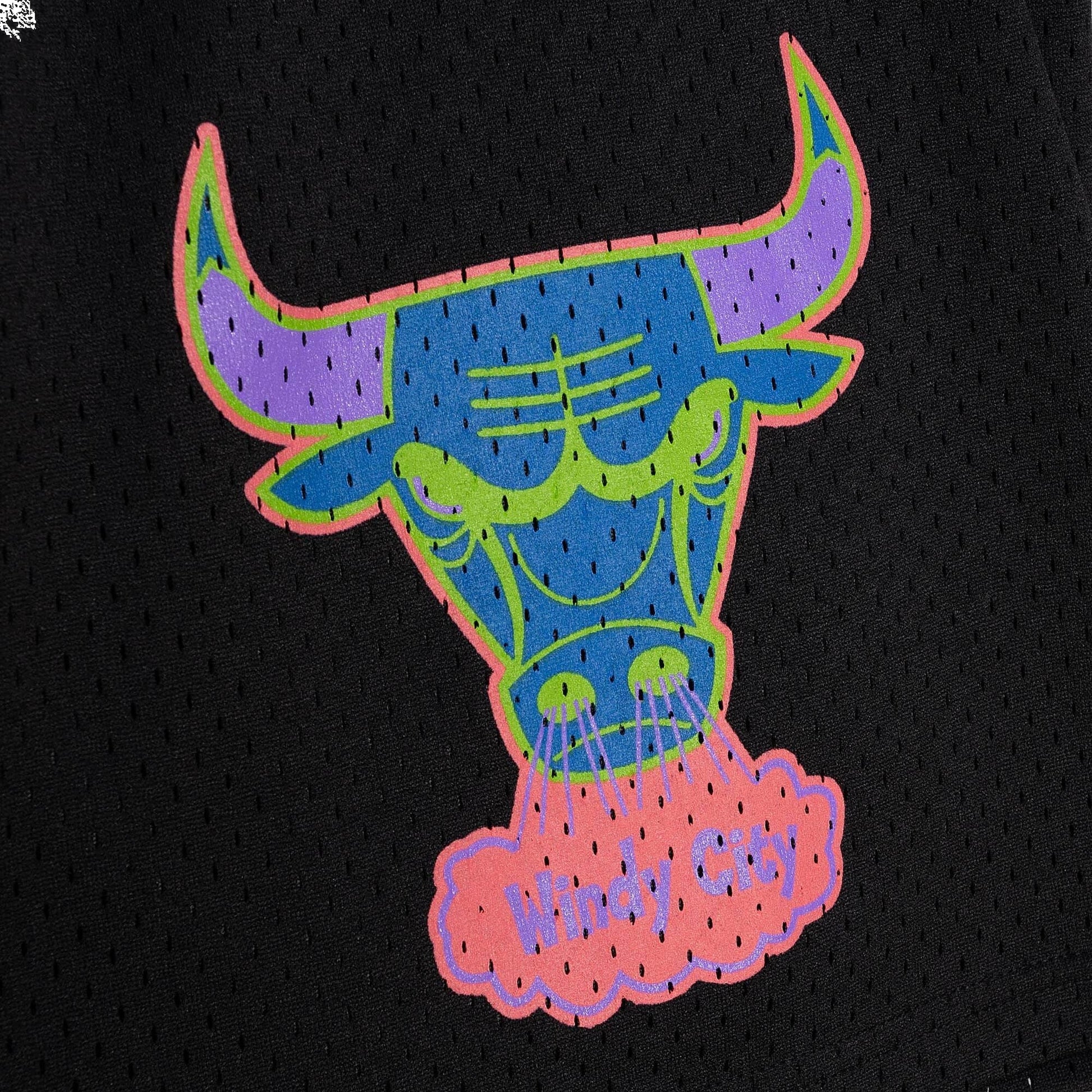 Mitchell & Ness x NBA Color Bomb Shorts 'Chicago Bulls' BMMSDP22082-CBUBLCK