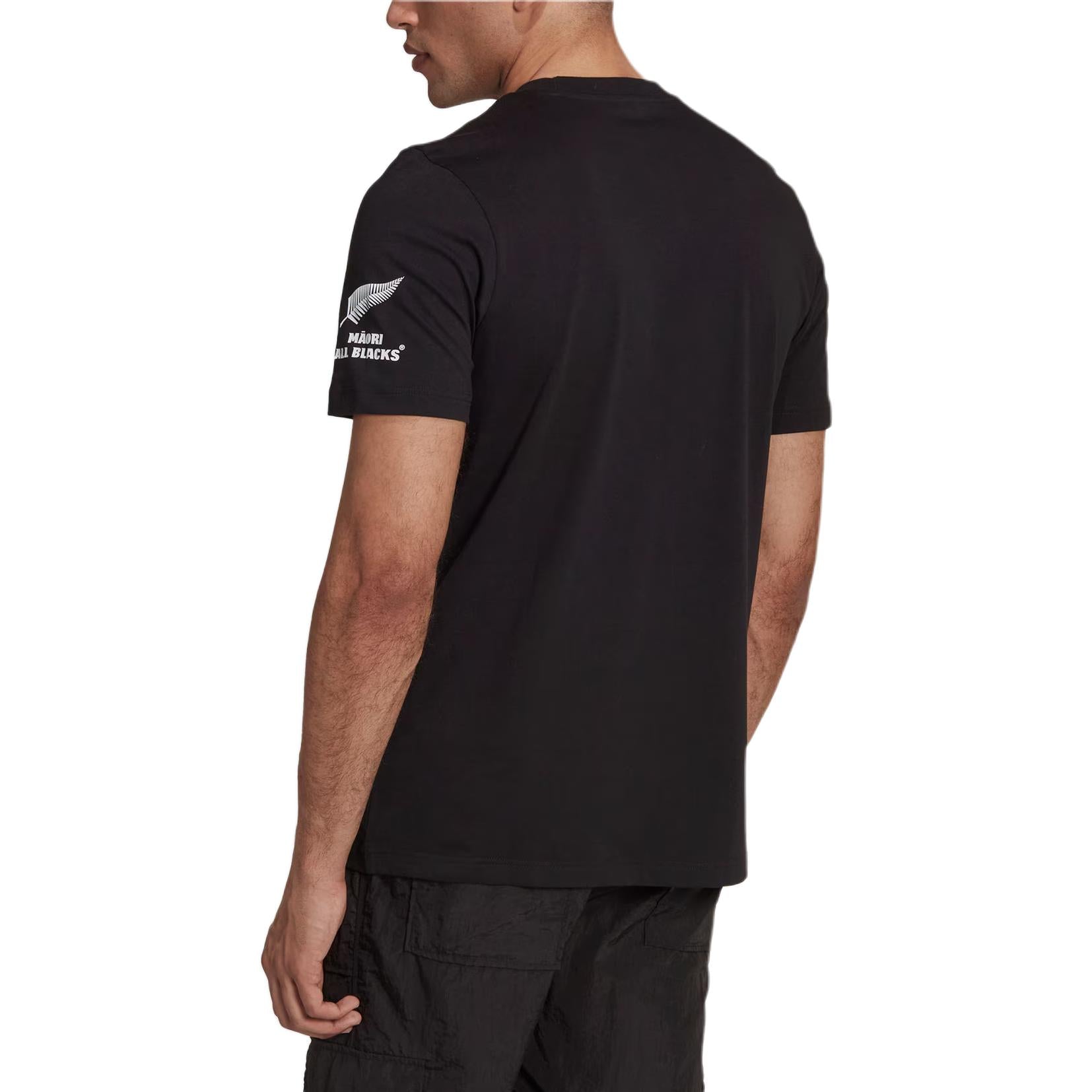 adidas Maori All Blacks Rugby Graphic T-shirt Asia Sizing 'Black' HG8349
