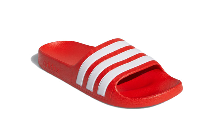 (GS) adidas Adilette Aqua Slides 'Red White' EF1750