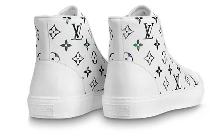 LOUIS VUITTON Tattoo Ankle Sneakers 'White with Colorful Monogram' 1A8KH6