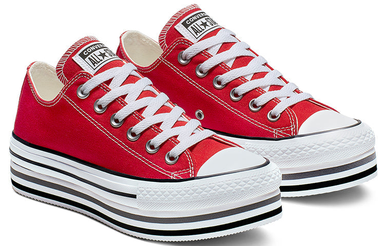 (WMNS) Converse Chuck Taylor All Star Platform Sponge Cake Sole Red White 563972C