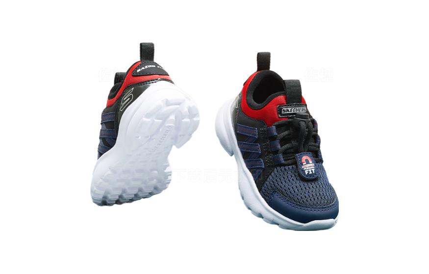 (GS) Skechers Razor Flex Dexler Shoes 'Black Navy Red' 407275N-NVRD