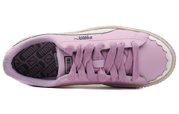 (WMNS) PUMA Basket Platform Scallop 'Pink' 366723-02