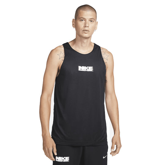Nike Dri-FIT Standard Issue Reversible Basketball Jersey 'Black Grey' FB7056-010